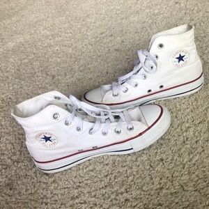 White Chuck Taylor High Top Converse